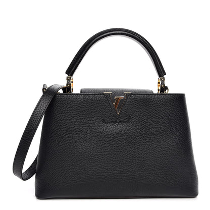 Louis Vuitton Taurillon Capucines PM Black 1 of 8