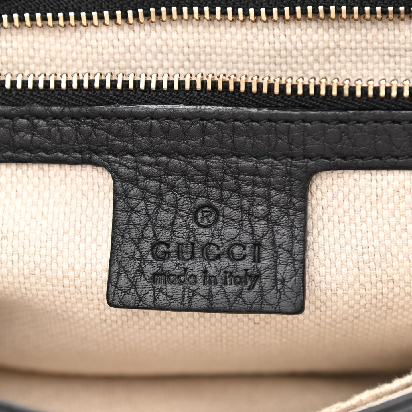 Pebbled Calfskin Medium Soho Flap Crossbody Black