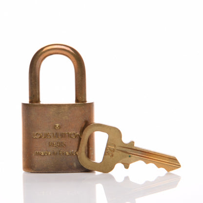 Louis Vuitton Brass Lock and 1 Key Set #320 3 of 4