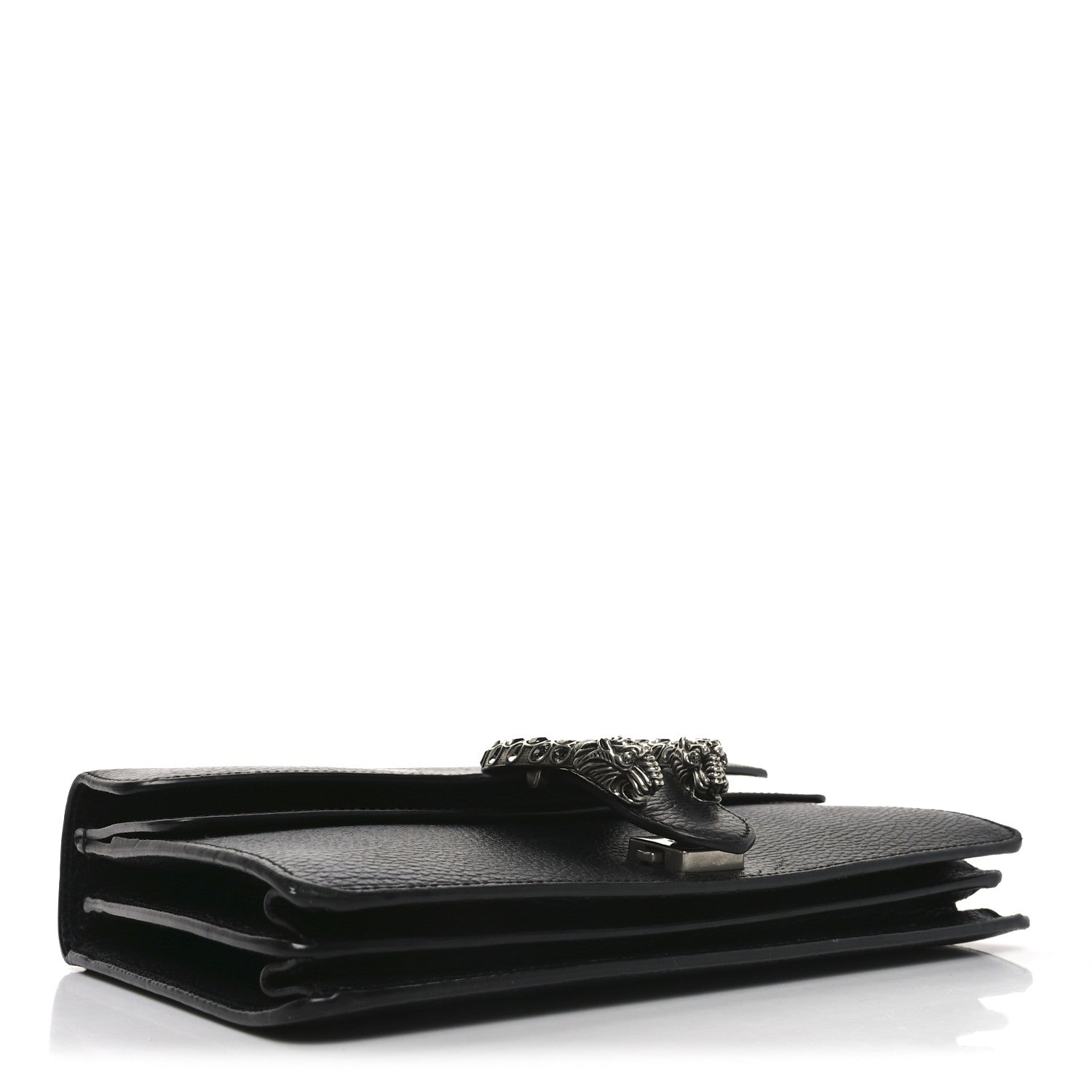 Gucci Pebbled Calfskin Small Dionysus Shoulder Bag Black 4 of 10