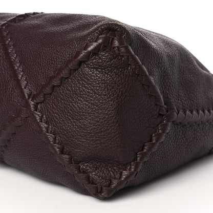 Bottega Veneta Washed Cervo Deerskin Hobo Burgundy 9 of 9