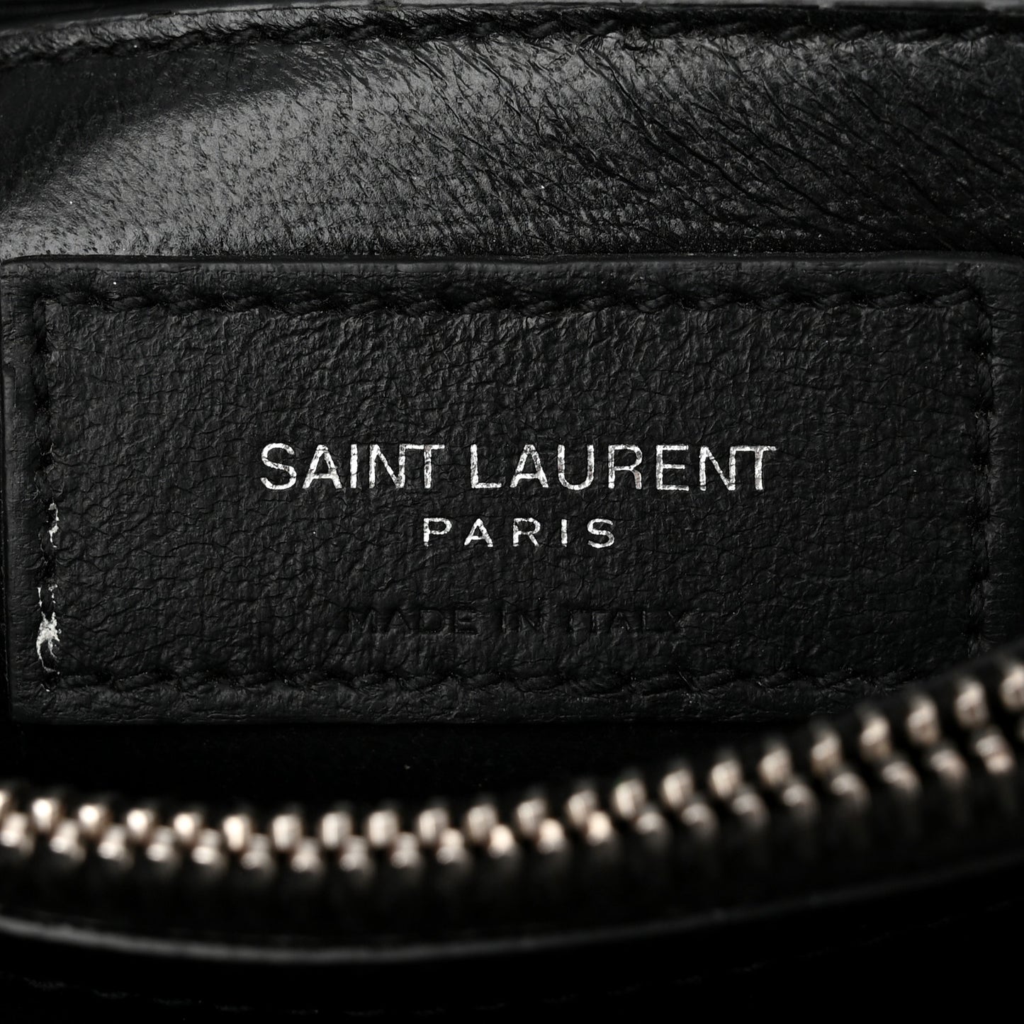 Calfskin Y Quilted Monogram Small Loulou Chain Satchel Black