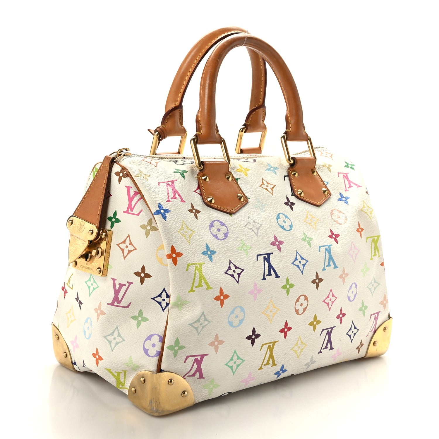 Louis Vuitton Monogram Multicolor Speedy 30 White 3 of 10