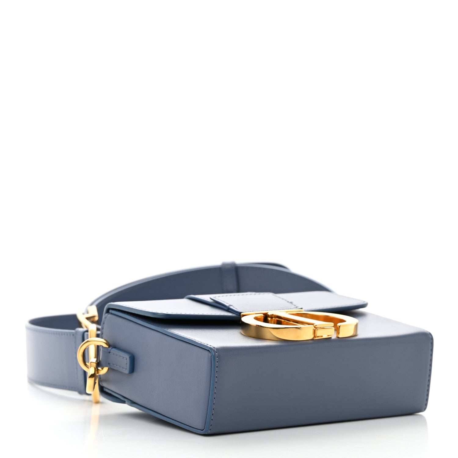 Christian Dior Box Calfskin 30 Montaigne Box Bag Blue 4 of 16