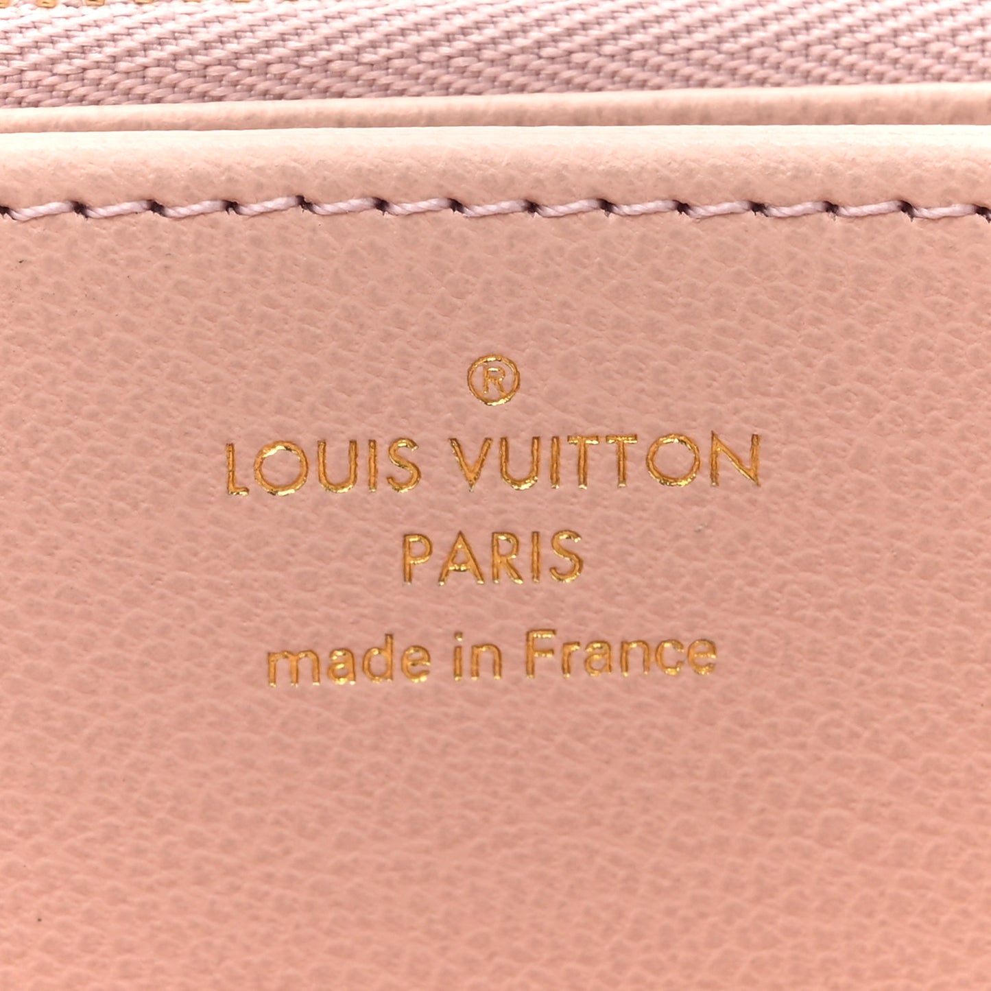 Lambskin Embossed Monogram LV Ski Coussin Zippy Wallet Black Pink
