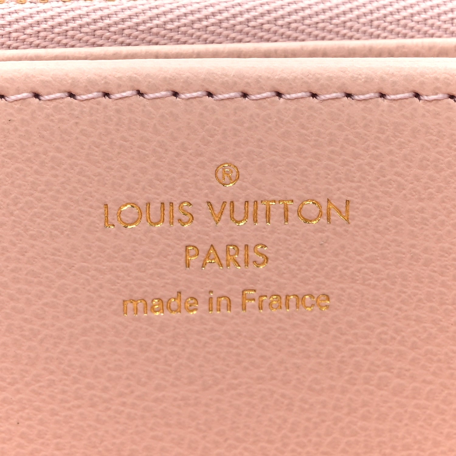 Louis Vuitton Lambskin Embossed Monogram LV Ski Coussin Zippy Wallet Black Pink 7 of 8