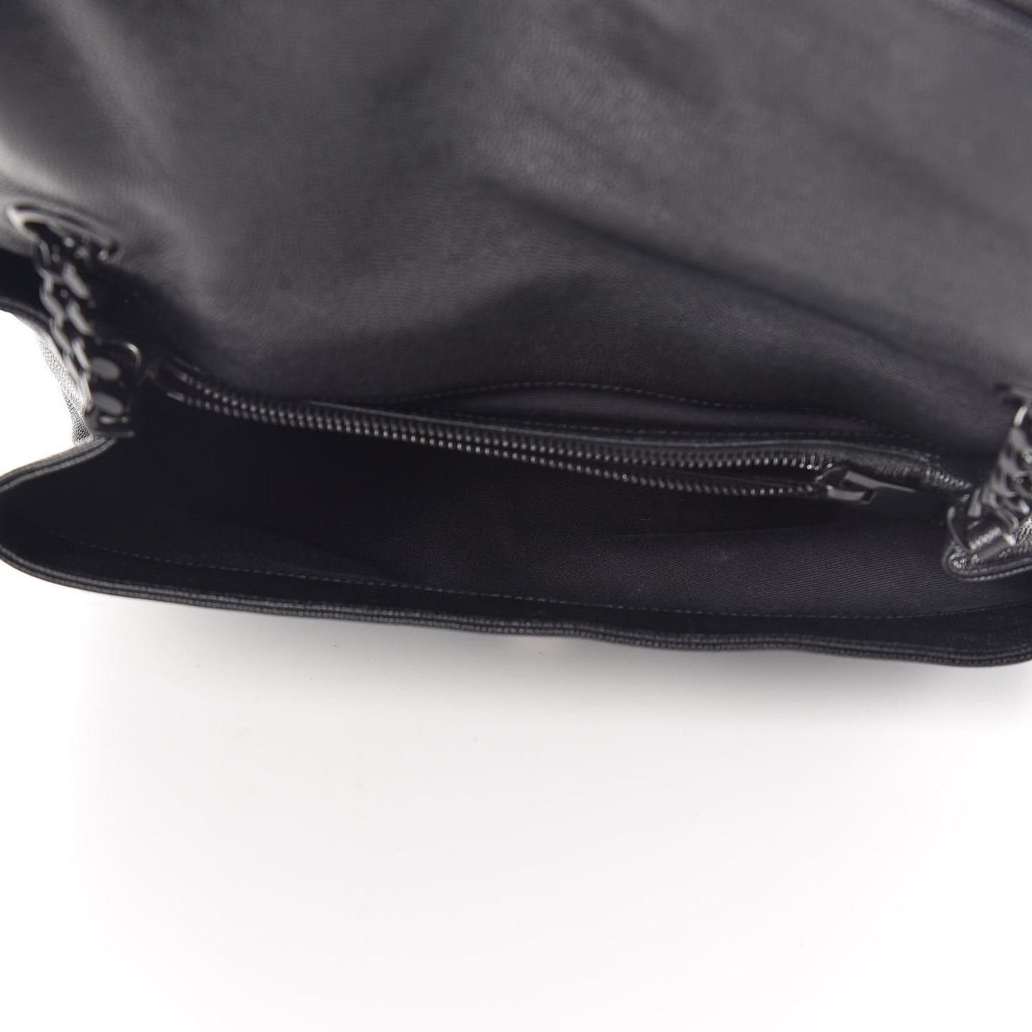Grain De Poudre Medium West Hollywood Monogram Fold-Over Black