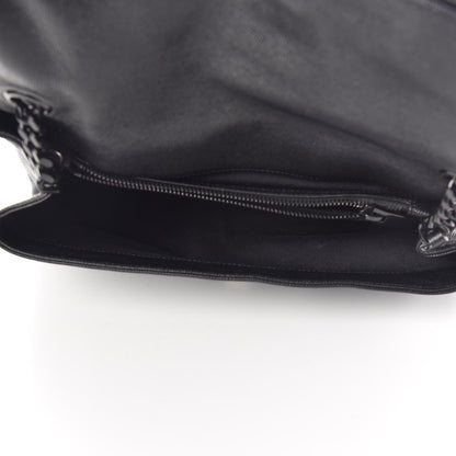 Saint Laurent Grain De Poudre Medium West Hollywood Monogram Fold-Over Black 5 of 11
