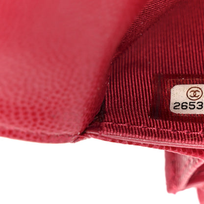 Chanel Caviar Quilted Medium Flap Wallet Red 8 of 9