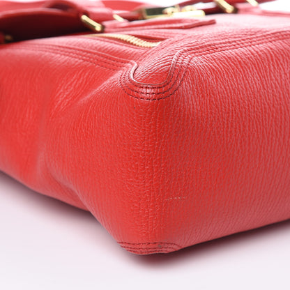 3.1 Phillip Lim 3.1 Textured Calfskin Medium Pashli Satchel Red 11 of 15