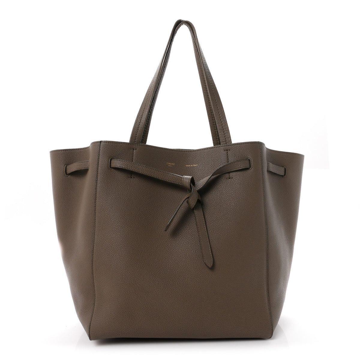 Celine Soft Grained Calfskin Small Belt Cabas Phantom Taupe 1 of 10