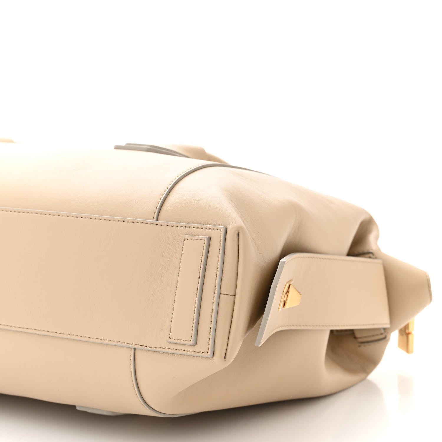 Givenchy Smooth Calfskin Medium Antigona Soft Lock Duffle Bag Beige 9 of 10