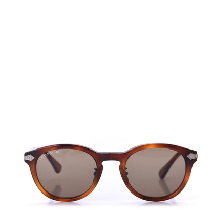 Gucci Acetate Round Metal Sunglasses GG0071S Havana 2 of 8