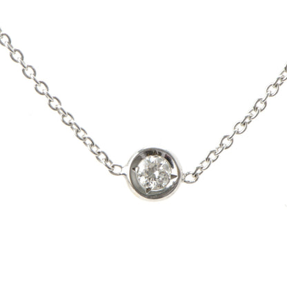 Tiffany 18K White Gold Elsa Peretti Diamonds by the Yard Station Necklace 3 of 6
