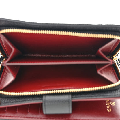 Chanel Caviar Quilted Zipped Pocket Wallet Black 6 of 10