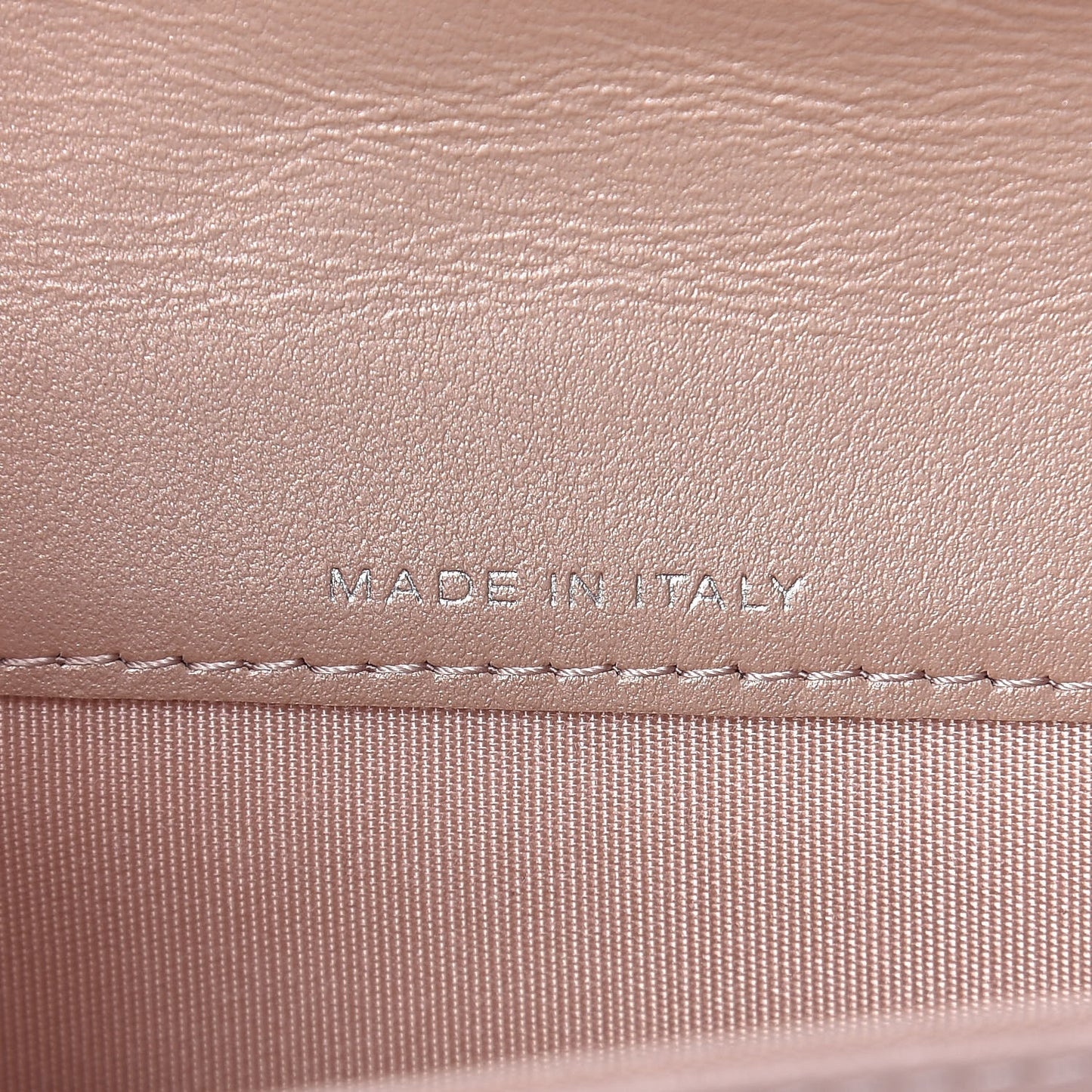 Goatskin Camellia Embossed Card Holder Wallet Light Pink