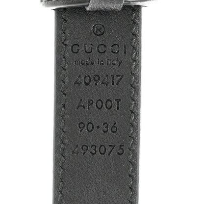 Gucci Calfskin Double G 20mm Belt 90 36 Black 5 of 6