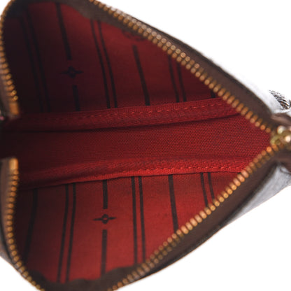 Louis Vuitton Damier Ebene Complice Trunks and Bags Mini Pochette Accessories Red 4 of 8