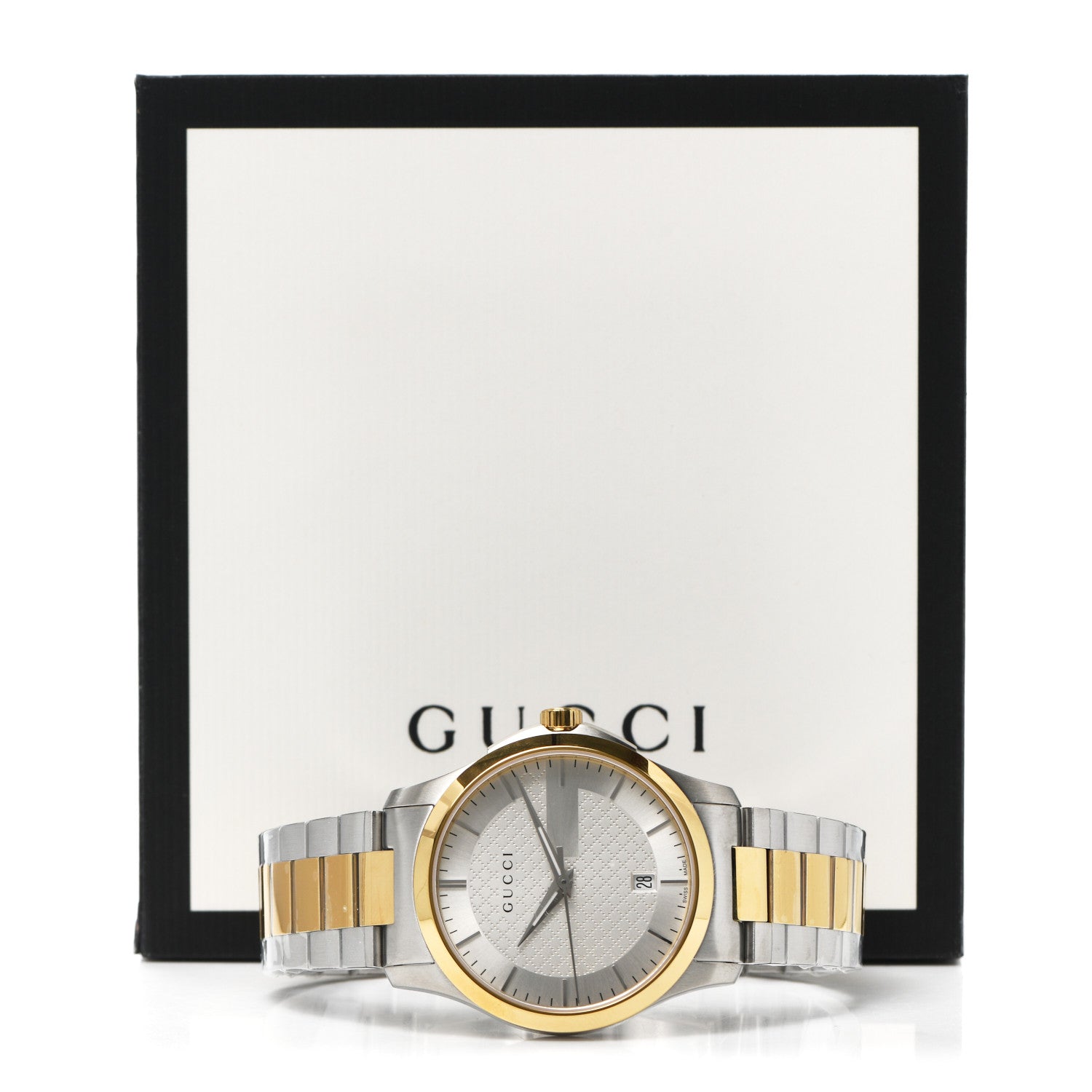 Gucci Stainless Steel 38mm G-Timeless Two Tone Quartz Watch 5 of 5