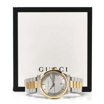 Gucci Stainless Steel 38mm G-Timeless Two Tone Quartz Watch 5 of 5
