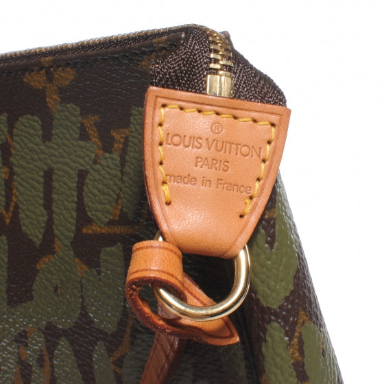 Louis Vuitton Monogram Graffiti Pochette Accessories Kaki 5 of 7