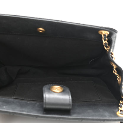 Chanel Calfskin Quilted CC Chain Accordion Tote Black 5 of 12
