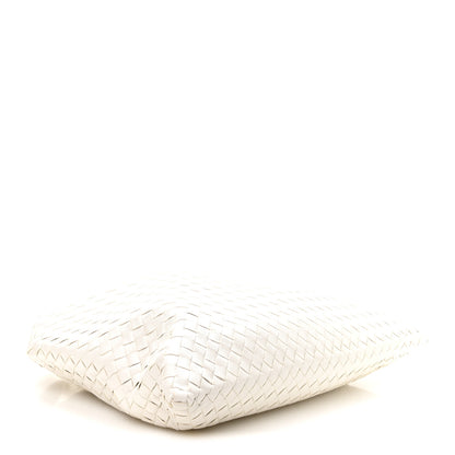 Bottega Veneta Calfskin Intrecciato Large Hop White 4 of 10