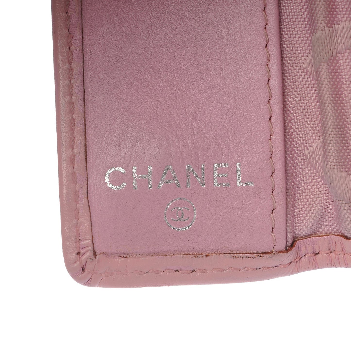 Calfskin Quilted Cambon 6 Key Holder Pink