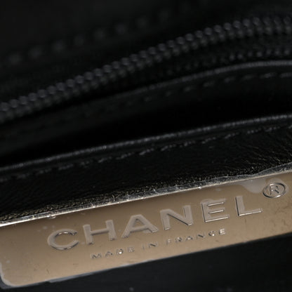 Chanel Shearling Lambskin Large Fluffy Tartan Single Flap Black White 7 of 11