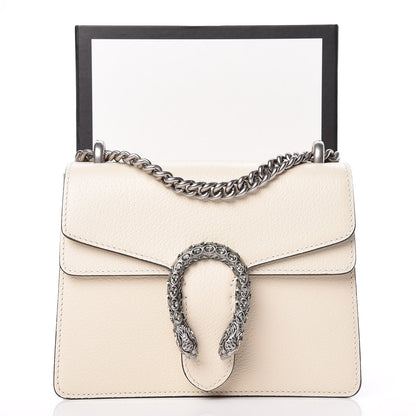 Gucci Textured Calfskin Crystal Mini Dionysus Shoulder Bag Mystic White 10 of 10