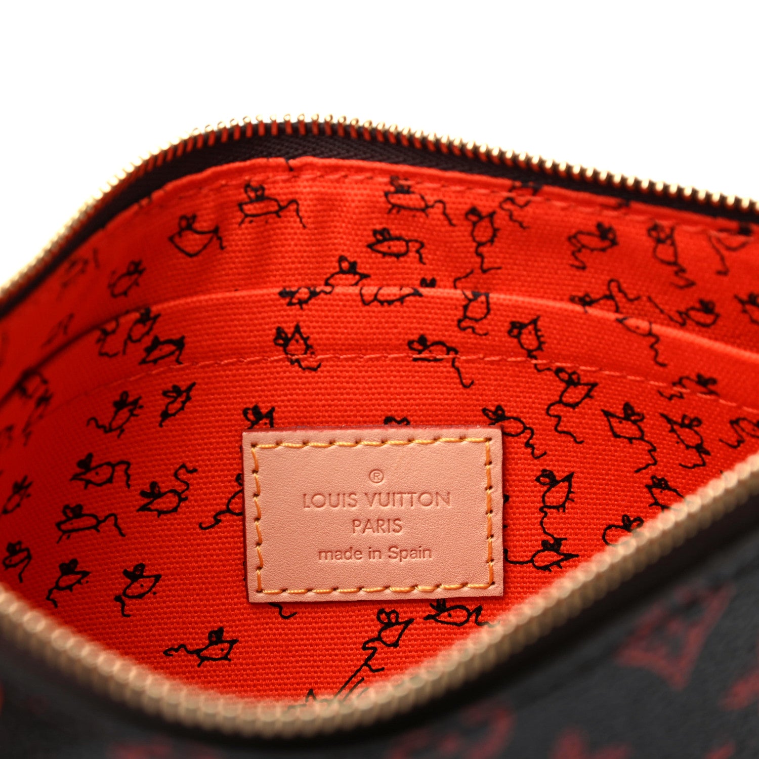 Louis Vuitton Catogram Neverfull MM GM Pochette Marron 6 of 7