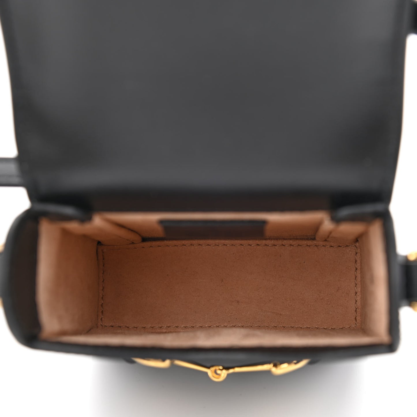 Boarded Plutone Calfskin Mini Horsebit 1955 Crossbody Bag Black