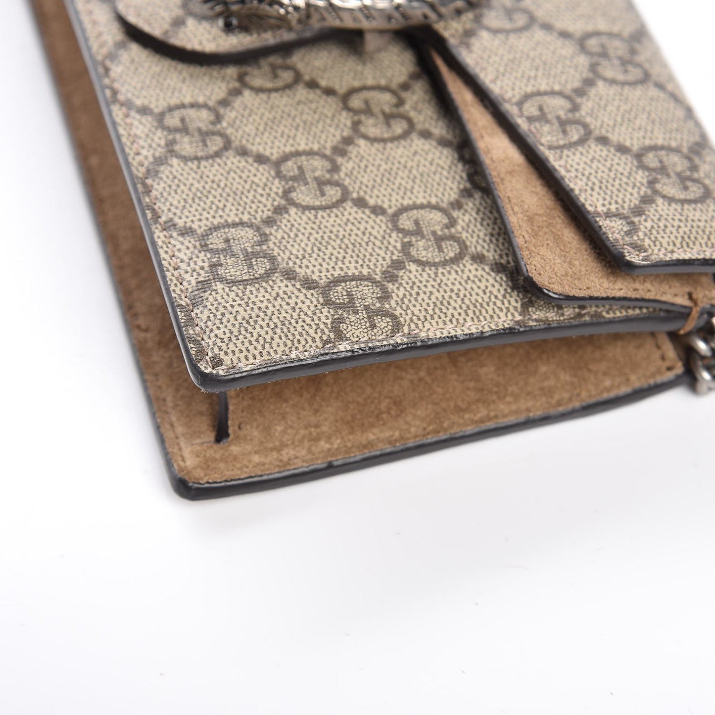 GG Supreme Monogram Super Mini Dionysus Shoulder Bag Taupe