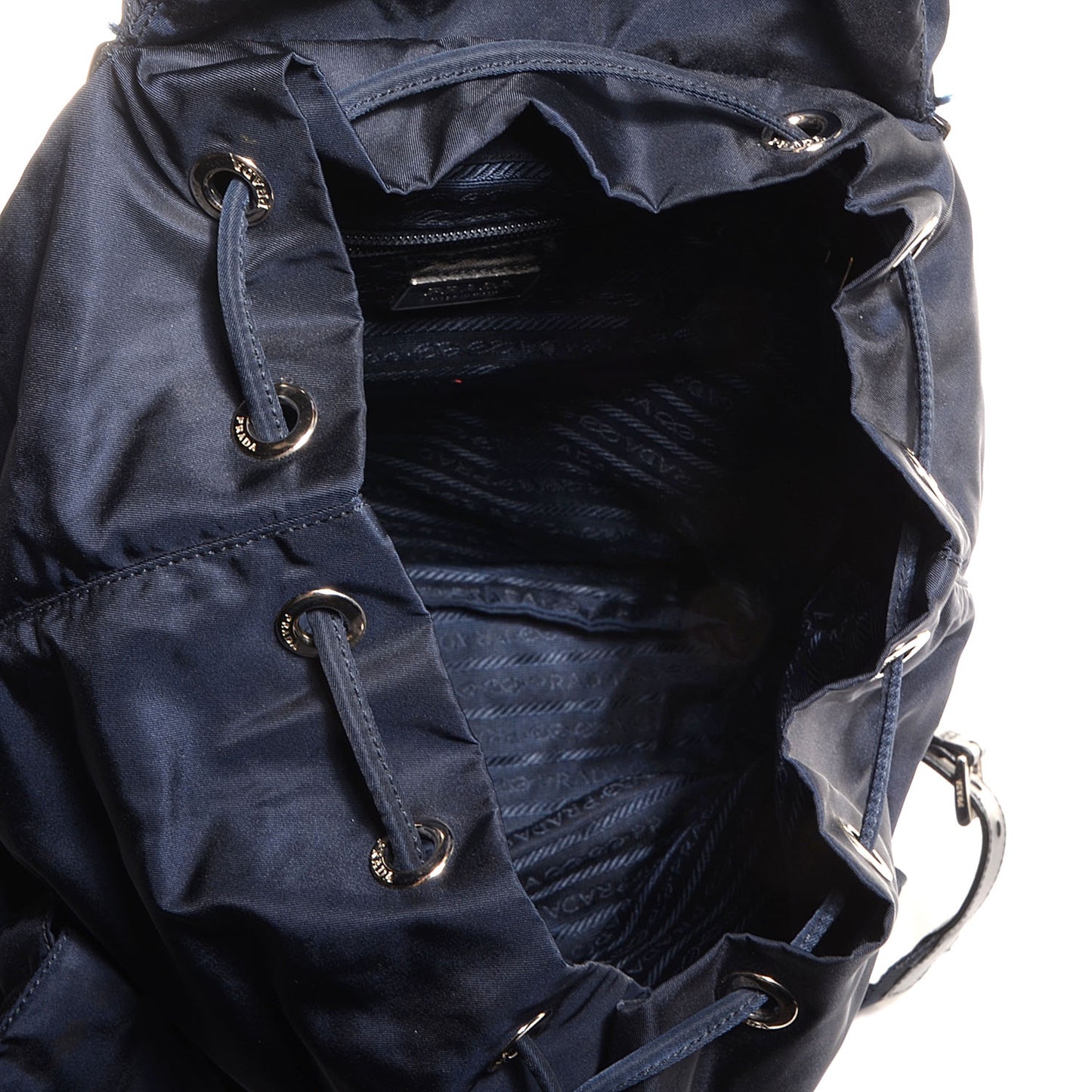 Nylon Vela Medium Backpack Bluette