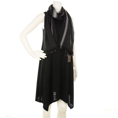 Louis Vuitton Wool Messager Damier Geant Scarf Black 2 of 4