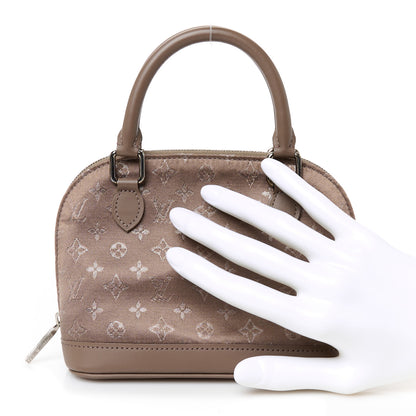 Louis Vuitton Satin Monogram Little Alma Taupe 2 of 9