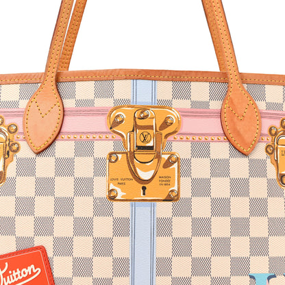 Louis Vuitton Damier Azur Summer Trunks Neo Neverfull MM 8 of 16