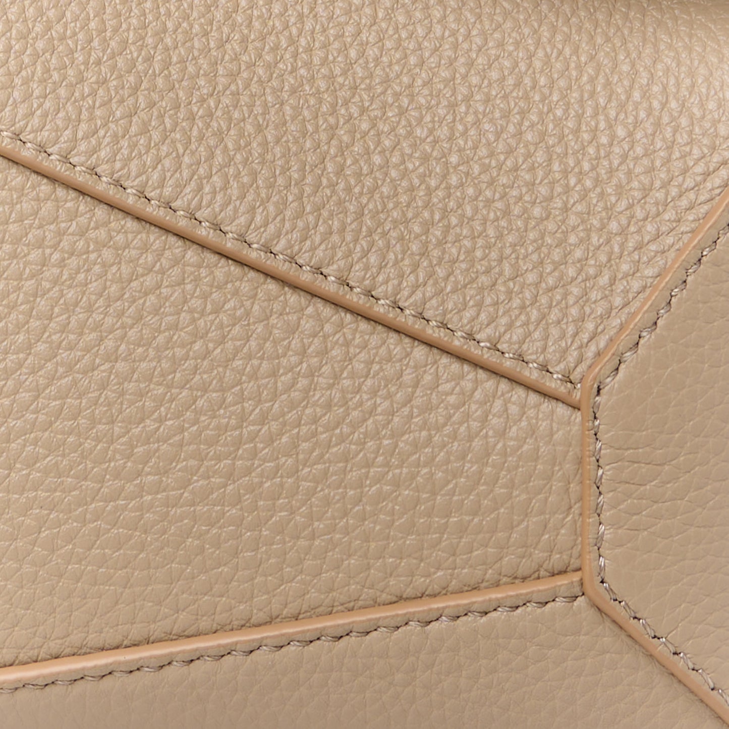 Calfskin Mini Puzzle Edge Bag Sand