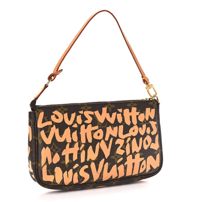Louis Vuitton Monogram Graffiti Pochette Accessories Peach 3 of 9
