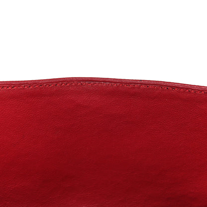 Chanel Caviar Chevron Quilted Jumbo Double Flap Dark Red 13 of 14