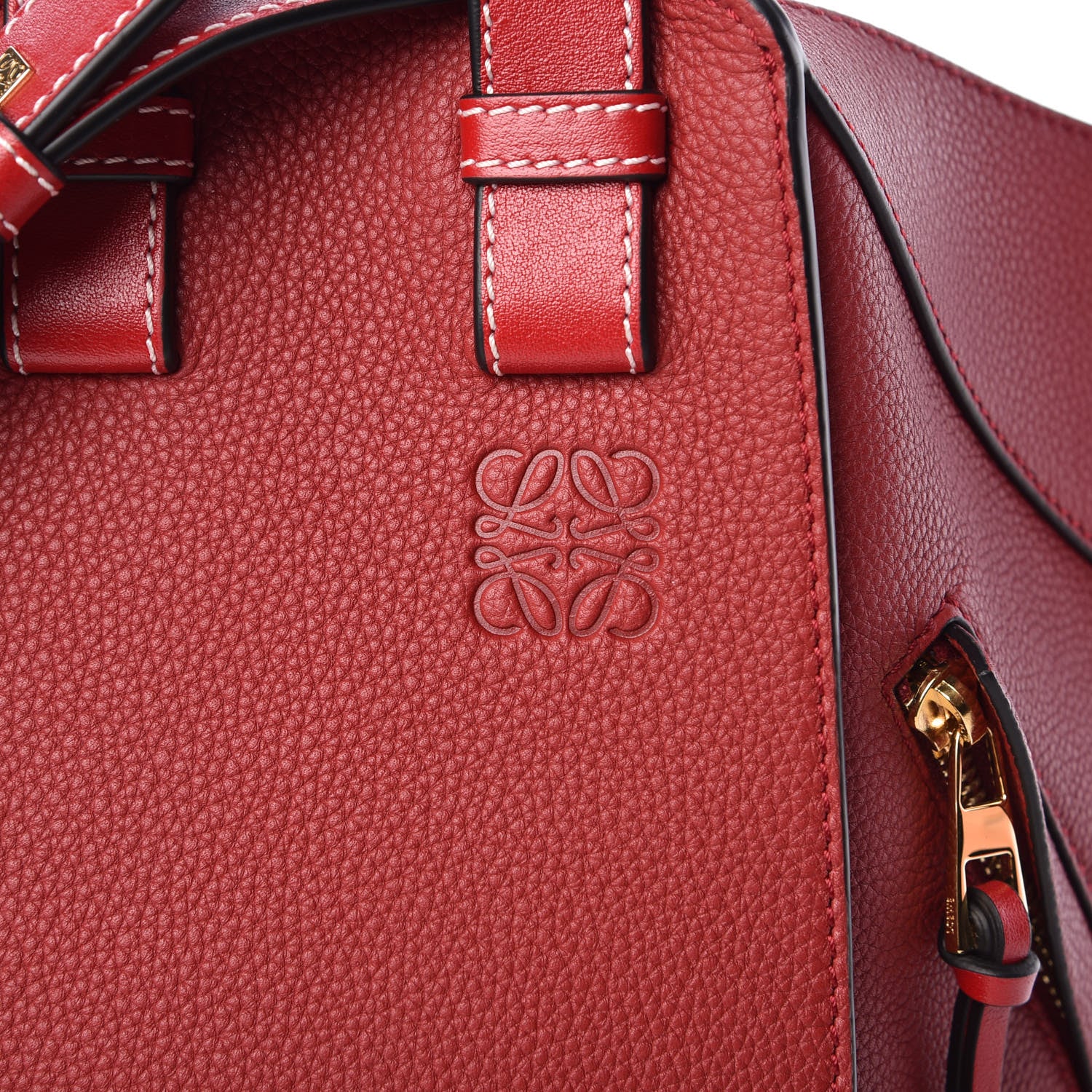 Loewe Calfskin Small Hammock Shoulder Bag Dark Red 8 of 8
