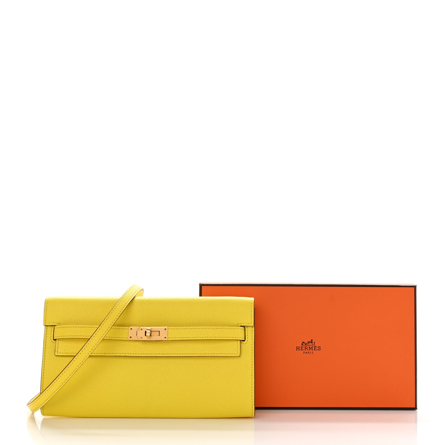 Chevre Mysore Kelly Wallet To Go Jaune Citron