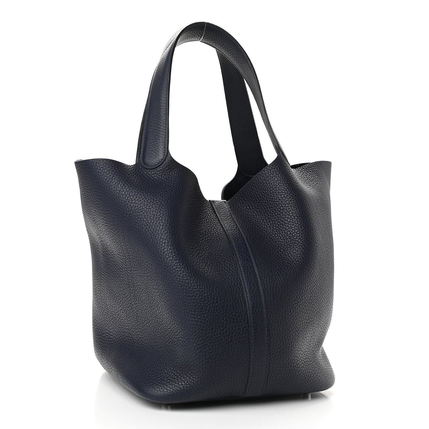 Hermes Taurillon Clemence Picotin Lock 26 GM Bleu Nuit 3 of 9