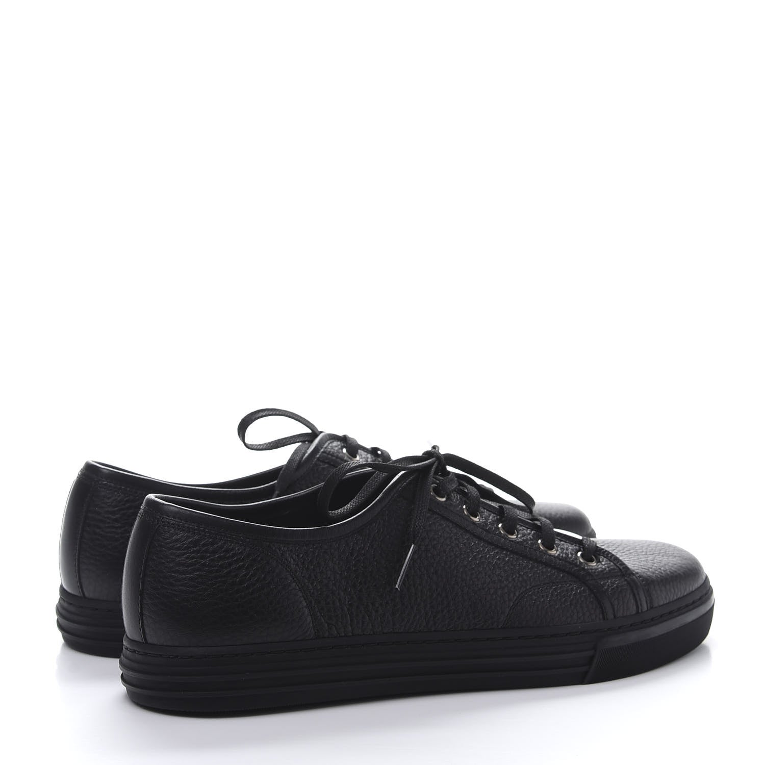 Gucci Nappa Mens Low Top Sneakers 9 Black 4 of 8