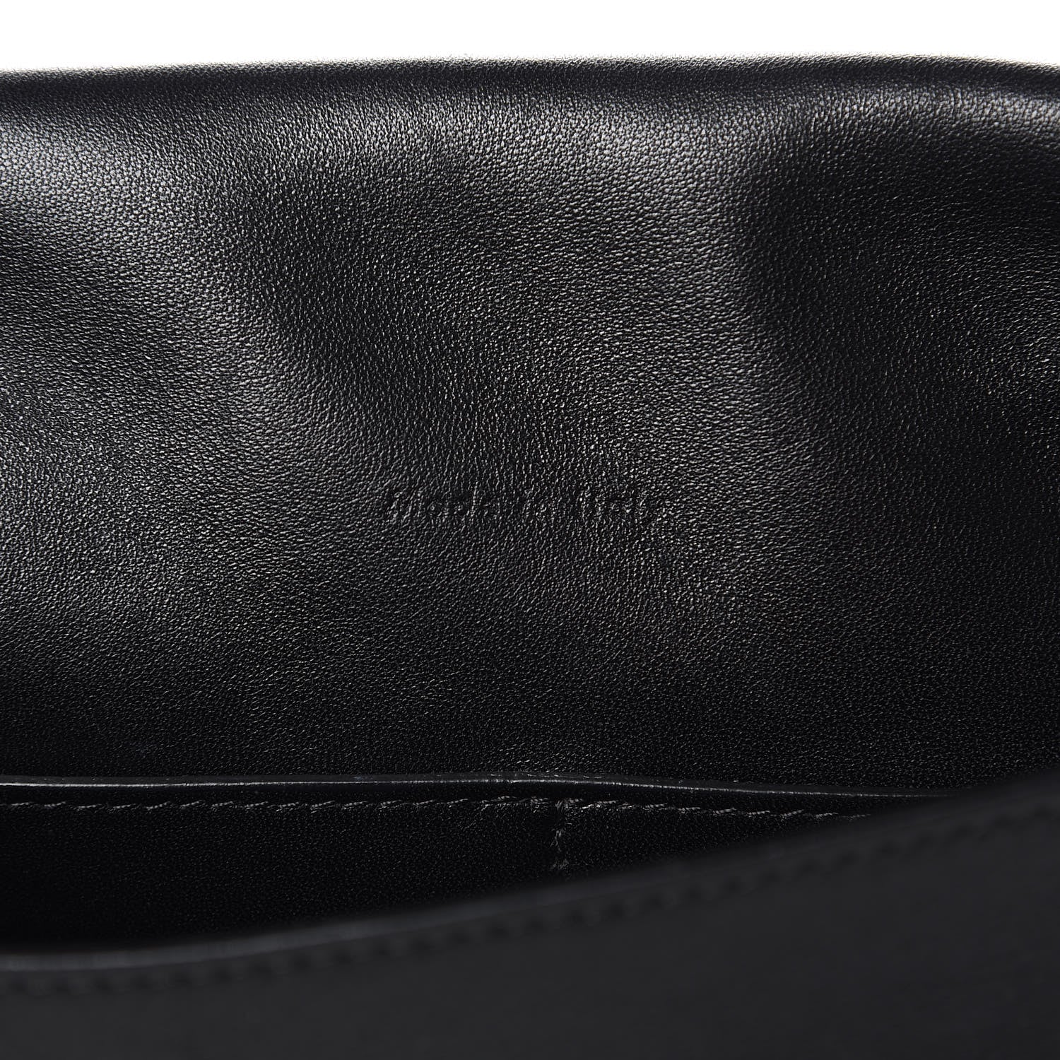 Celine Lambskin Flap Clasp Shoulder Bag Black 7 of 14
