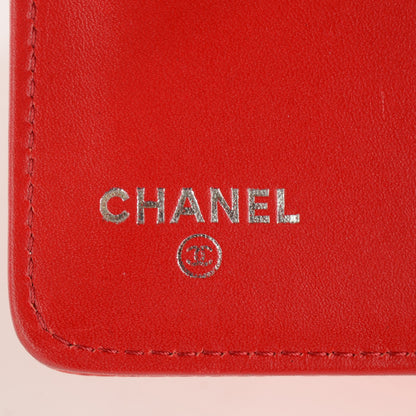 Chanel Caviar Timeless CC L-Zip Pocket Wallet Light Red 5 of 8