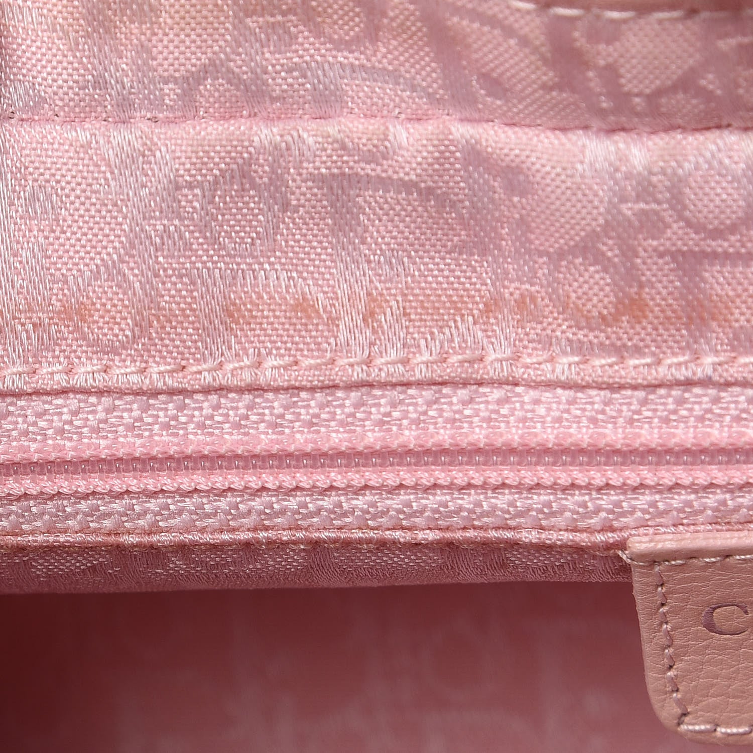 Christian Dior Calfskin Cannage Stitched Small East West Lady Dior Rose Clair 9 of 13