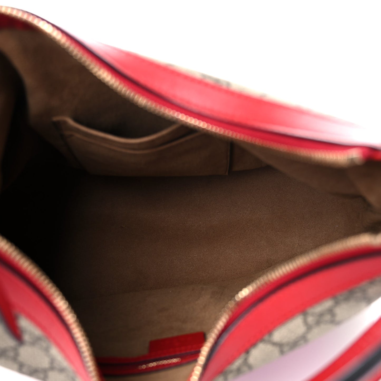 GG Supreme Monogram Linea A Hobo Red