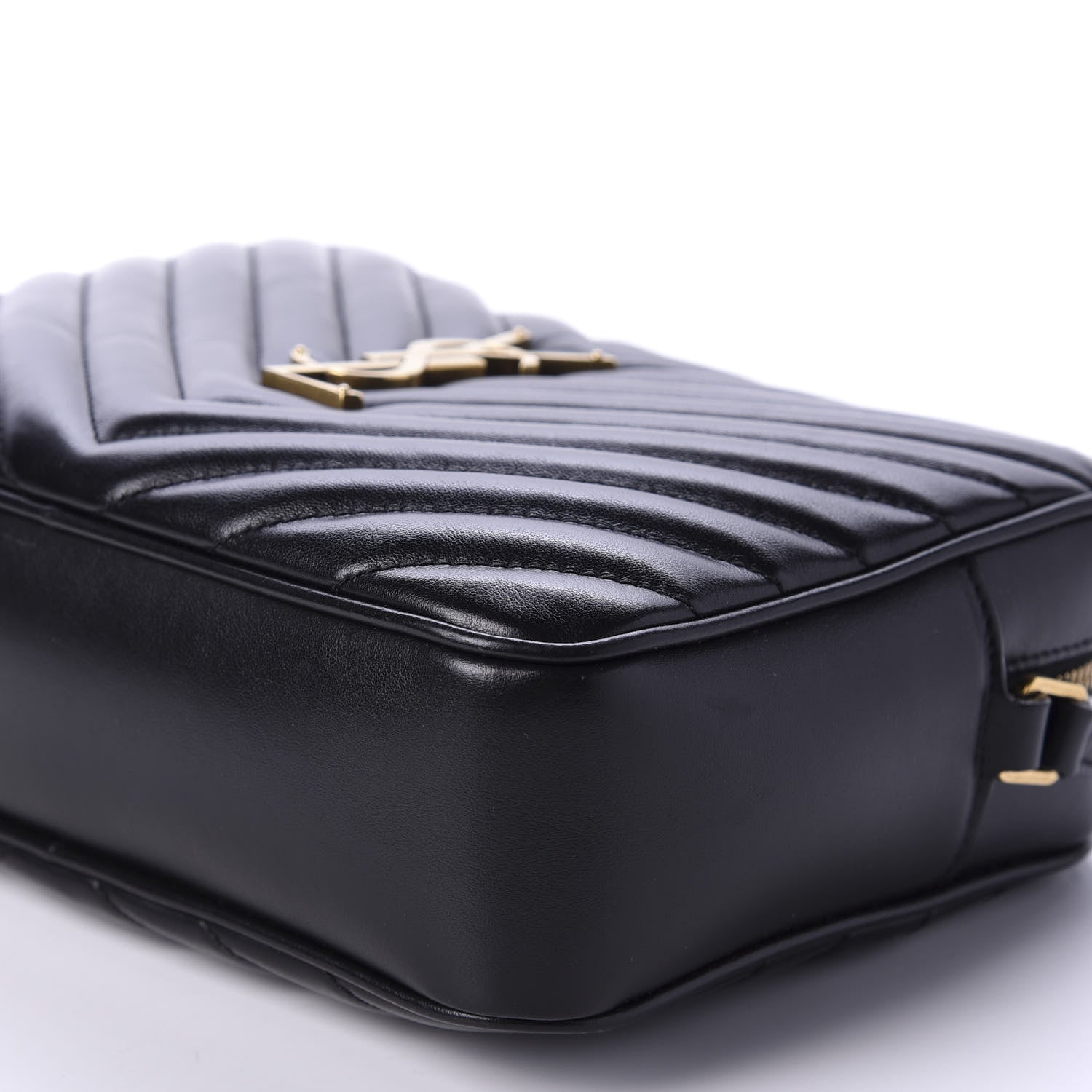 Saint Laurent Calfskin Matelasse Monogram Lou Camera Bag Black 7 of 10