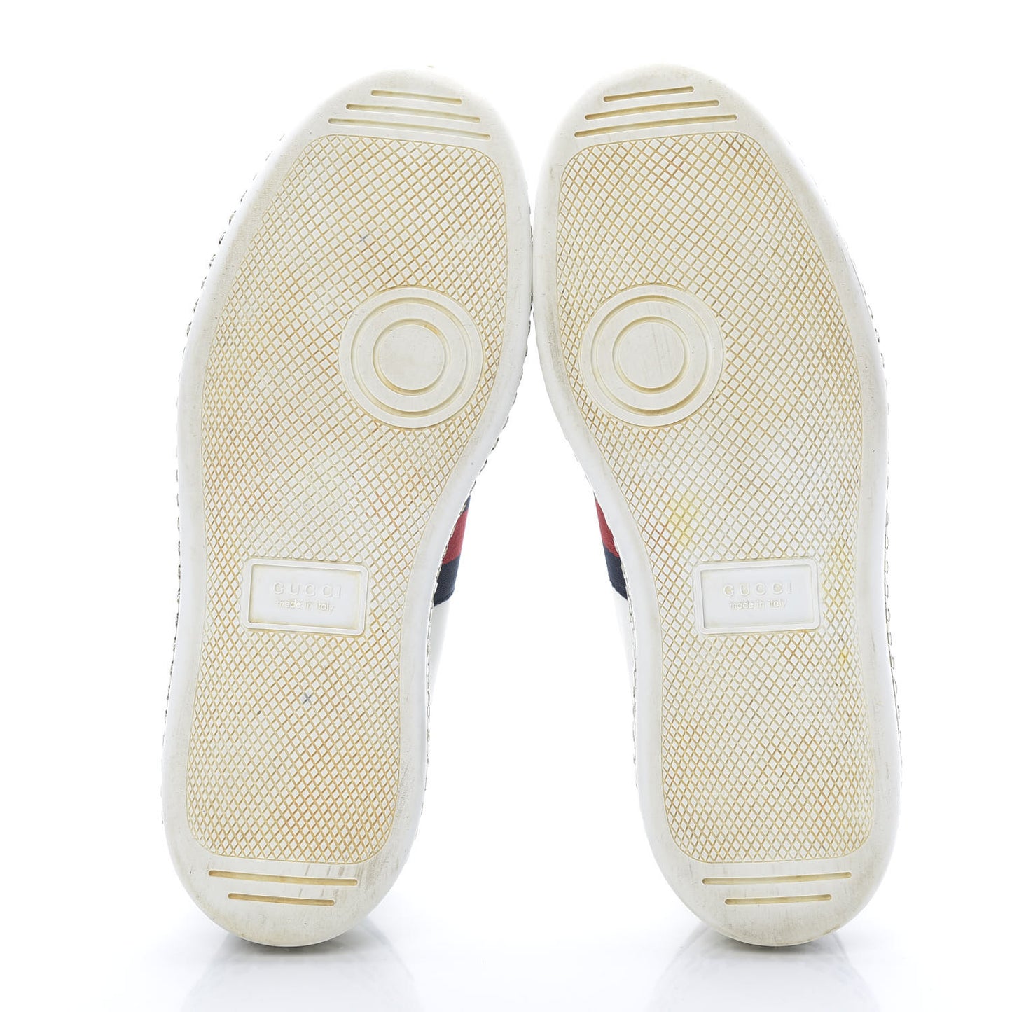 Calfskin Crystal Web Bee Embroidered Womens Ace Platform Sneakers 36 White
